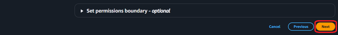 AWS IAM Dashboard user permission 2