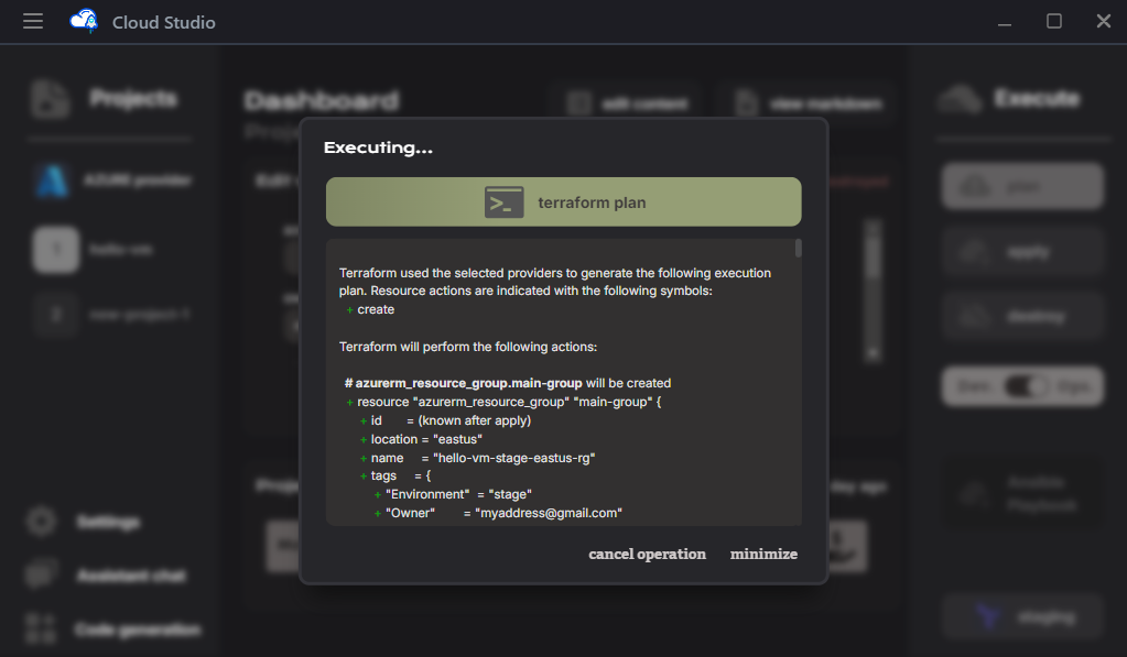 Initial Dashboard
