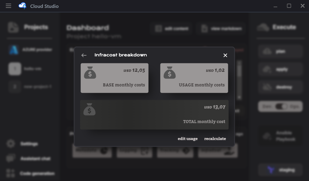 Initial Dashboard