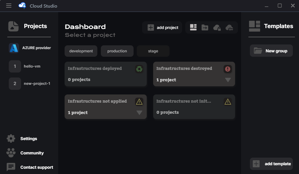 Initial Dashboard